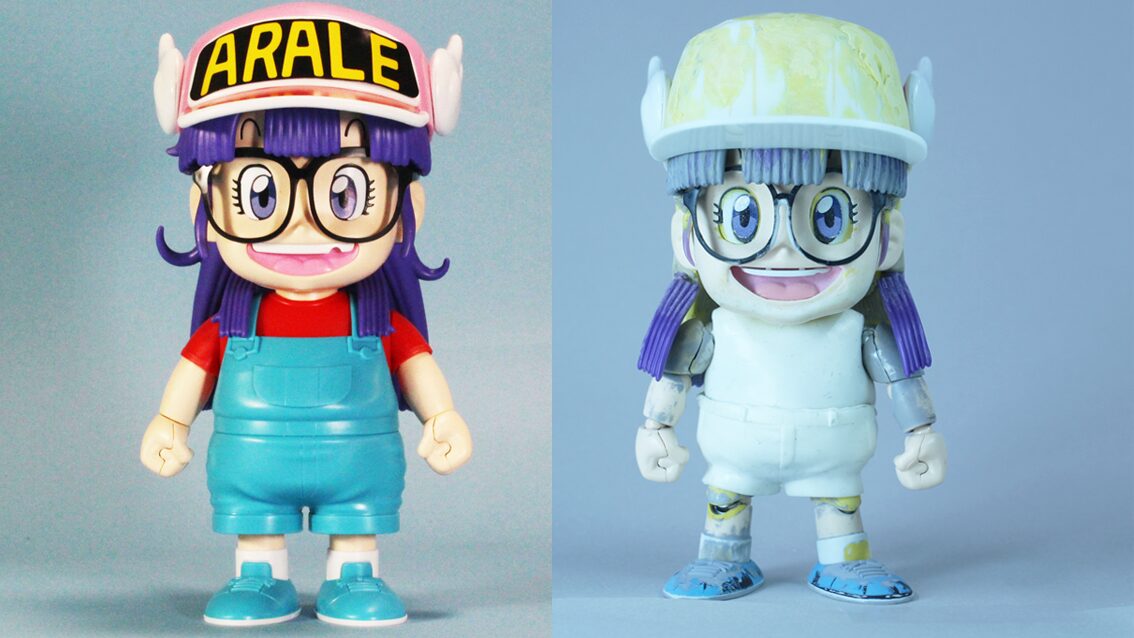 元キットと外装を取り付けた仮組み比較　前面