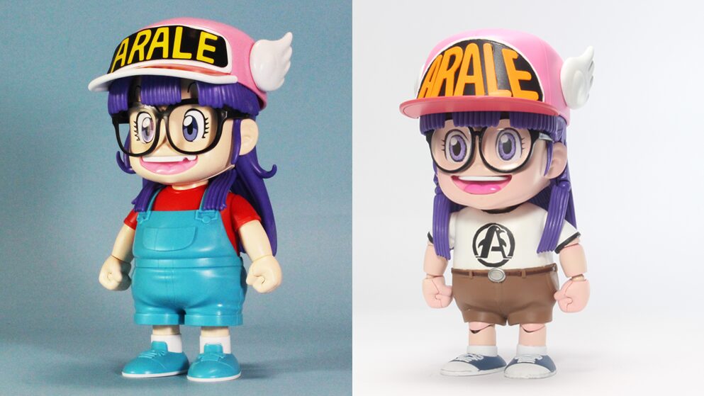 元キットと外装パーツを取り付け完成した比較　斜め前部