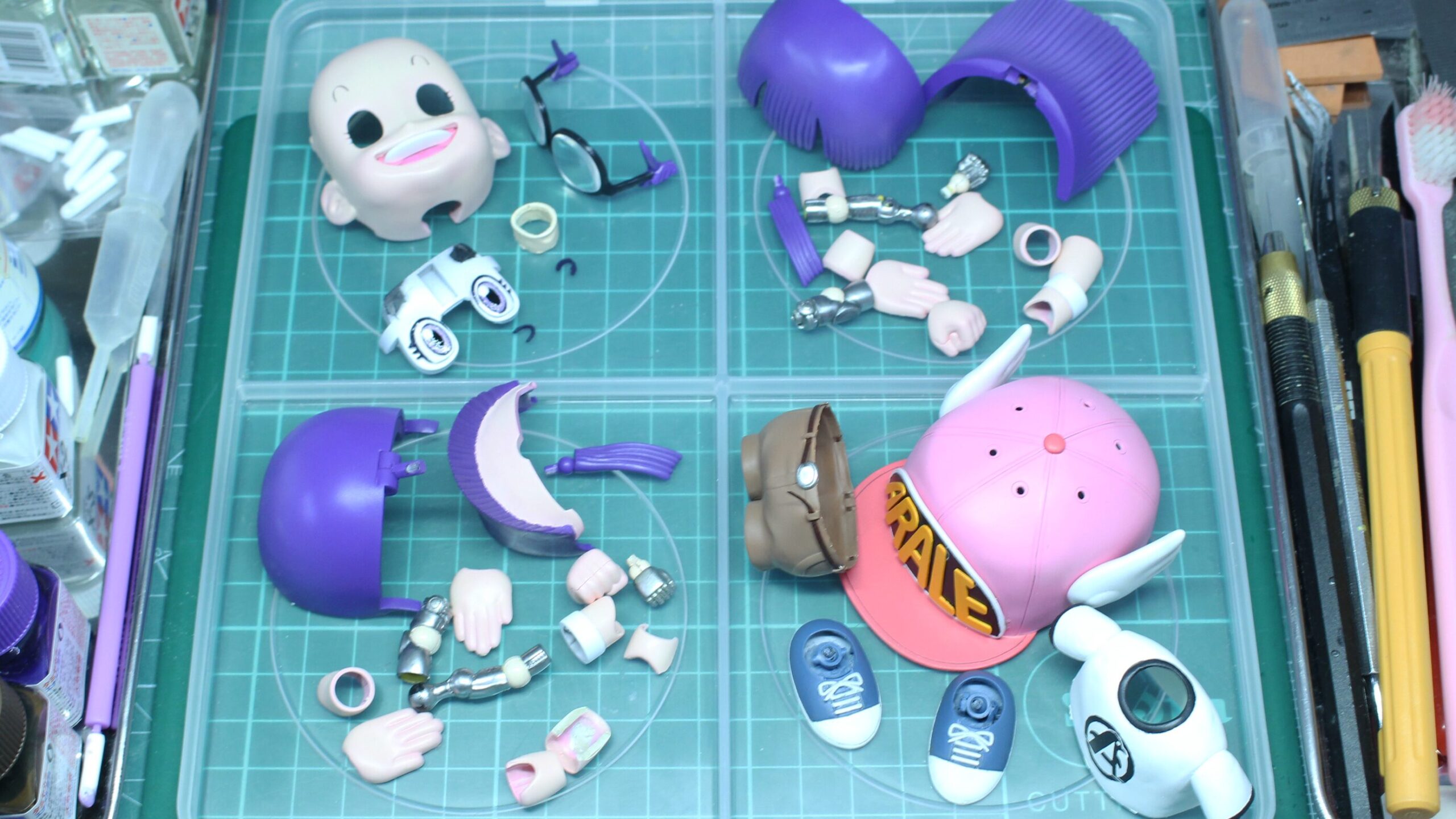 改造後の外装パーツ塗装完成